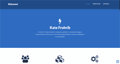 Desktop Screenshot of katefrohrib.com
