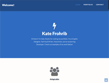 Tablet Screenshot of katefrohrib.com